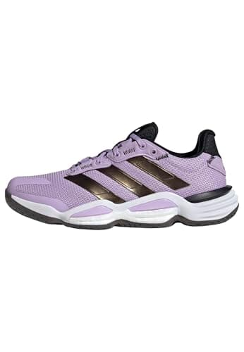 Image of adidas Women's Stabil 16 Indoor Shoes Sports, Powder Plum/Core Black/Cloud White, 4.5 UK