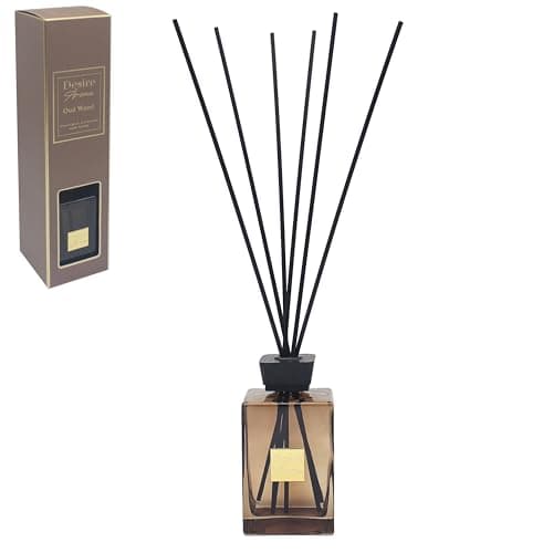 Image of Lesser & Pavey Desire Aroma Oud Wood Diffuser 500ml For Home & Office | Long-Lasting Reed Diffuser With Sticks | Elegant Aromatherapy For Air Freshener | Lovely Gift For Women & Men