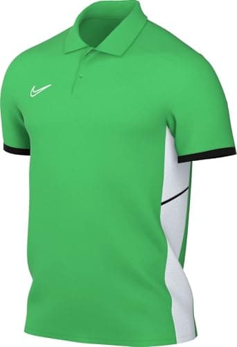 Image of NIKE FZ9759-329 M NK DF ACD25 SS POLO Sweatshirt Men's GREEN SPARK/BLACK/WHITE/WHITE Size L