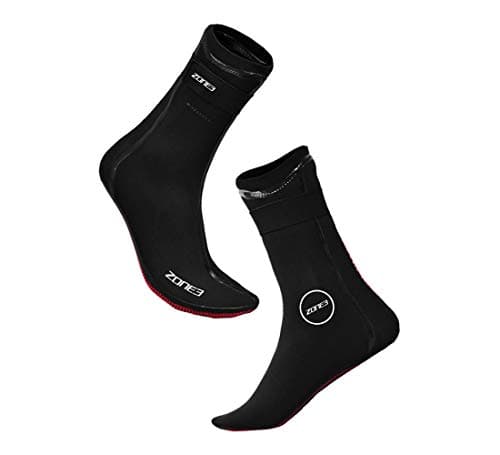 Image of ZONE3 Neoprene Heat-Tech Warmth Swim Socks For Men Women Kids/High Stretch Thermal Wetsuit Socks 3.5mm Thick Neoprene For Swimming, Diving, Snorkel
