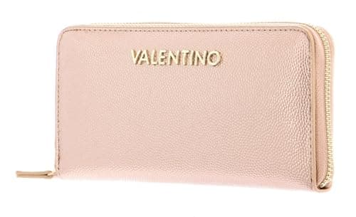 Image of Valentino Purse Divina Zip Around Wallet Oro Rosa Rose Gold-Coloured