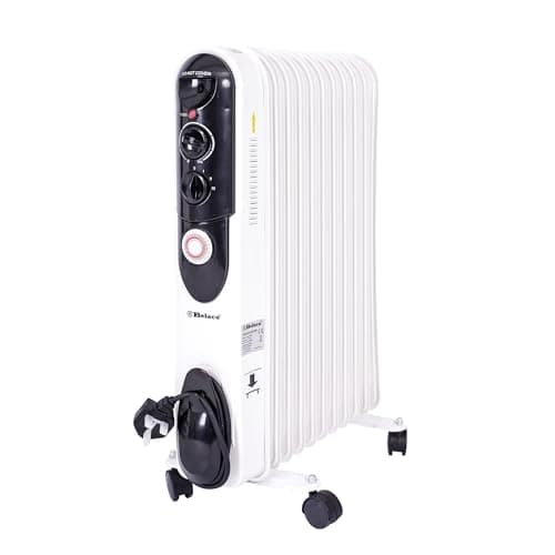 Image of Belaco 2500W Oil Filled Radiator Heater with 24H Timer, Portable Electric Radiator, Adjustable Thermostat, 3 Heat Settings 1000/1500/2500W, White