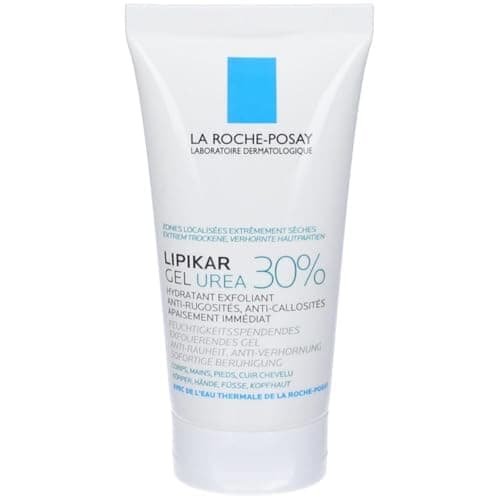 Image of La Roche Posay Lipikar Urea 30% Exfoliating Moisturising Gel With Niacinamide, Intensive Care for Extremely Dry, Rough & Thick Localized Zones, Soothing Body Treatment, 50ml