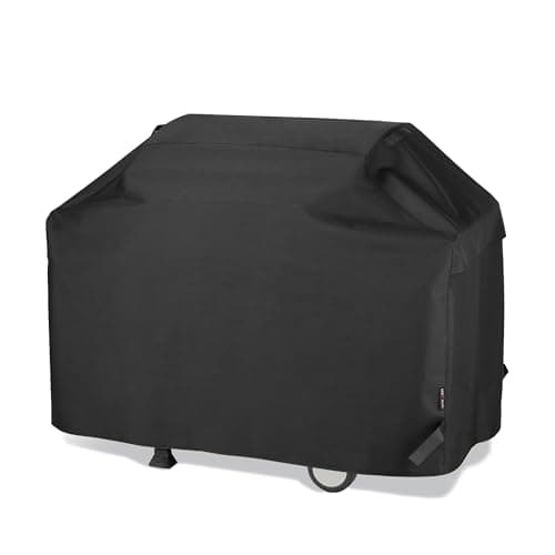 Image of Unicook Barbecue Cover, Waterproof Heavy Duty Outdoor Gas Grill BBQ Cover with Air Vent, Fade and UV Resistant Oxford Fabric, Windproof, Fits Weber, Char Broil Barbecues etc (70 inch/178cm, Black)