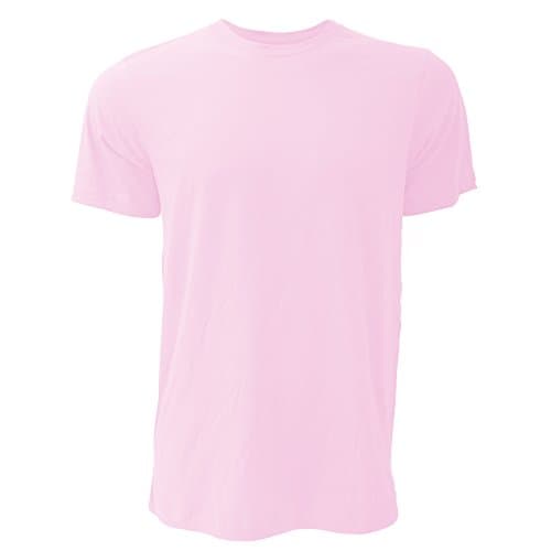 Image of Canvas Unisex Jersey Crew Neck T-Shirt / Mens Short Sleeve T-Shirt (M) (Soft Pink)