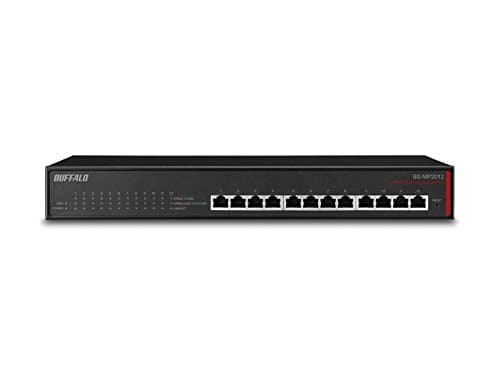 Image of Buffalo Bs-Mp2012 Managed L2 10G Ethernet 100/1000/10000 19U Switch - Black