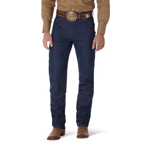 Image of Wrangler Men's Original Fit Jean Jeans, Brown, 35W / 36L