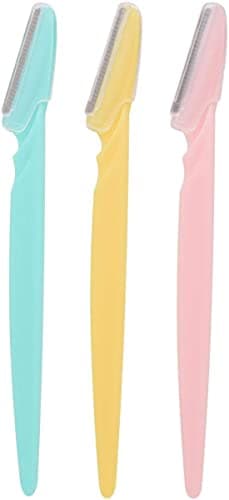 Image of Fine Lines - Eyebrow Razor - Pack of 3, with Guarantee | Face Razors for Women, Manual Shavers Before Makeup | Eyebrow Shaper, with Dermaplaning Razors for Face | Facial Hair Remover