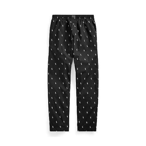Image of ralph lauren allover pony pyjamas Lounge Pants Sleepwear (XL, Black - Grey Pony)