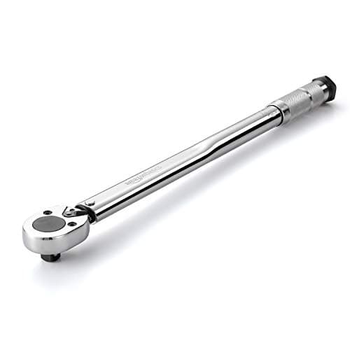 Image of Amazon Basics 1/2 Inch Drive Click Torque Wrench, 20-150 ft.-lb, 27.1-203.5 Nm