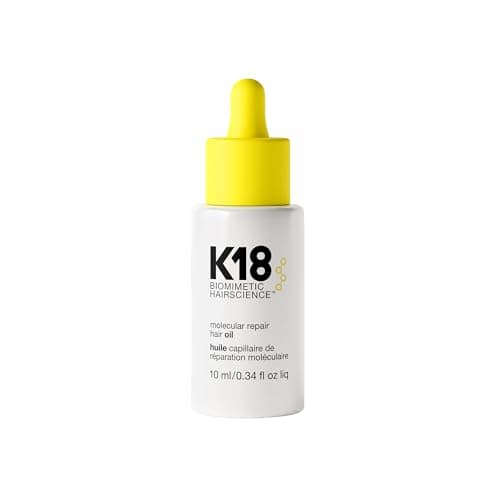 Image of K18 Molecular Repair Hair Oil, Weightless Oil for Stronger, Healthier Hair, Suitable For All Hair Types, 10ml