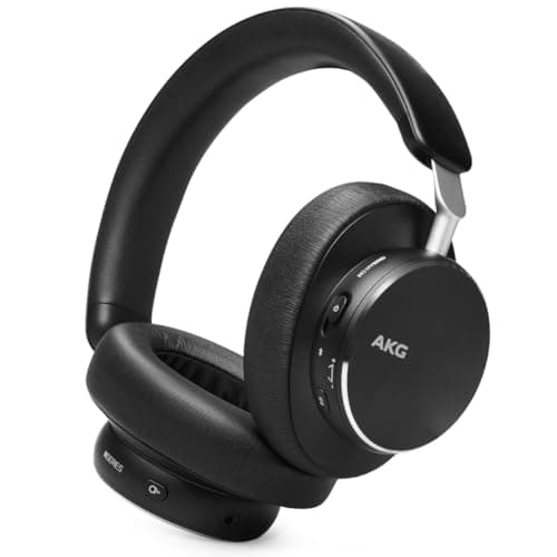Image of AKG N9 Hybrid Over-Ear Headphones – Wireless Crystal Clear Sound, True Adaptive Noise Cancelling, Zoom-Certified Call Quality, 100h Battery Life, Bluetooth, USB-C, Black