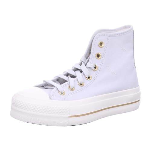 Image of Converse Chuck Taylor All Star Lift Platform Size 40 A08237C Grey Gold