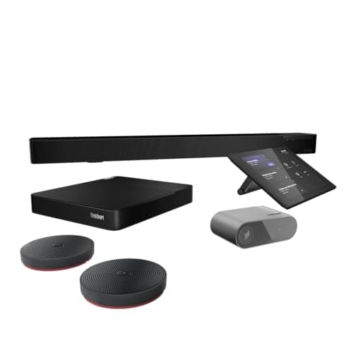 Image of Lenovo ThinkSmart One & ThinkSmart Controller-All in One solution for Microsoft Teams Rooms, 125° FOV Camera, 2x Speakers, 8x Microphones, i5-1147GE, 16GB RAM, 256 GB SSD, Windows 11 IoT - (Renewed)