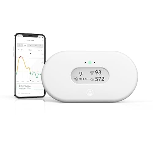 Image of Airthings 2960 View Plus - Radon and Air Quality Monitor with PM 2.5, CO2, VOC, Humidity and Temperature Detector, Mobile APP, Wi-Fi , Notifications