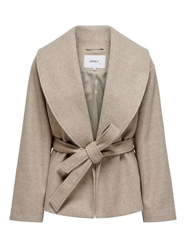 Image of ONLY Women's Onlaugusta Life Short Coat OTW Noos Coat, Fungi/detail: melange, S