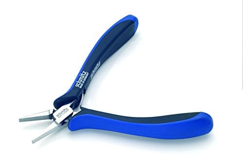 Image of Flat Nose Pliers 5.1/4'' | schmitz 4322HS22 | Short, Strong and Serrated Jaws | ESD Dissipative | Box Joint - for Professionals | Made in Germany - Solingen