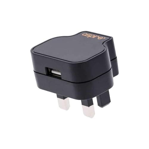 Image of Aspire UK Wall Plug Charger, E-Cigarettes, Features a UK 3-pin plug, 5V 1 Amp USB adaptor