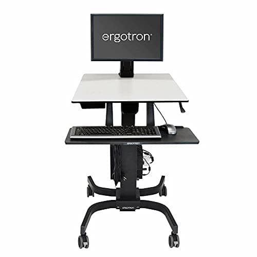 Image of Ergotron WorkFit-C Single LD Sit-Stand Workstation - Mobile - Rectangular - Grey