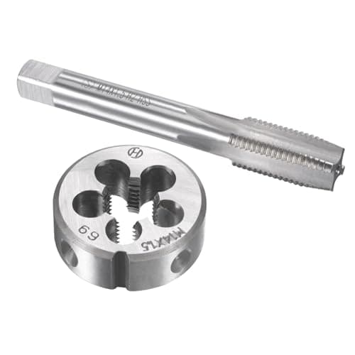 Image of Crozgan M14 X 1.5 Metric Tap and Die Set,HSS Hand Threading Tapping Tools,Machine Thread Screw Tap with Round Threading Die for Nut Screw Bolt Thread Repair