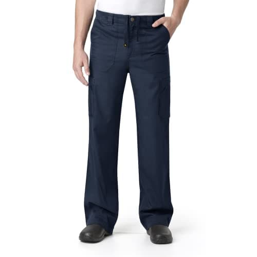 Image of Carhartt Men's Tall Size Ripstop Multi-Cargo Scrub Pant, Navy, Medium Tall