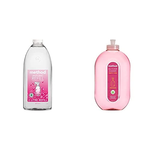Image of Method Antibacterial Spray Refill, All Purpose Cleaner, Wild Rhubarb, 2L & Floor Cleaner, Wild Rhubarb, 739 ml