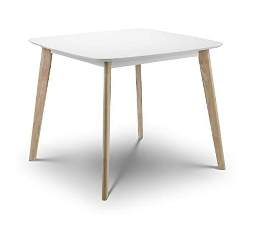 Image of Julian Bowen Casa Square Dining Table - White/Limed Oak Tables