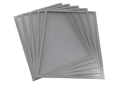 Image of Shadow Foam Magnetic Document Holder | Pack of 5 | Document Frame for Internal Signage | Magnetic Frame A5, A4, A3 Sizes (Grey, A4)