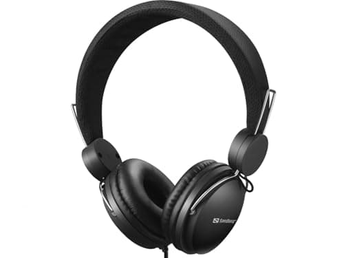 Image of Sandberg MiniJack Headset with Line-Mic | Headset with Microphone | Headphones with Decline & Answer Button | 2 in 1 Headset for Phone and PC | Padded Headband | 20 Hz - 20 kHz | 3.5 mm MiniJack