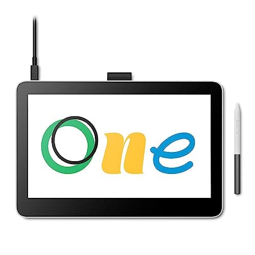 Image of Wacom One 13 Touch drawing tablet with 13.3” multitouch screen, Full-HD 99% sRGB, incl. battery-free EMR-pen, for Windows, Mac, Chromebook and Android – perfect for creative beginners