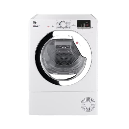 Image of Hoover H-Dry 300 HLE H9A2DCE 9KG Load Capacity Freestanding Heat Pump Condenser Tumble Dryer