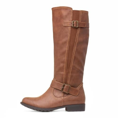 Image of Lilley Marcy Womens Tan Knee High Boot - Size 6 UK - Brown