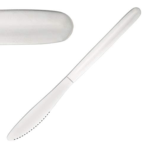 Image of Olympia Kelso Stainless Steel Table Knives (Pack of 12), Silver, 215(L)mm, Dinner Knife Set, High Polished 18/0 Stainless Steel, Sleek Polished Design, Commercial & Home Use, C116