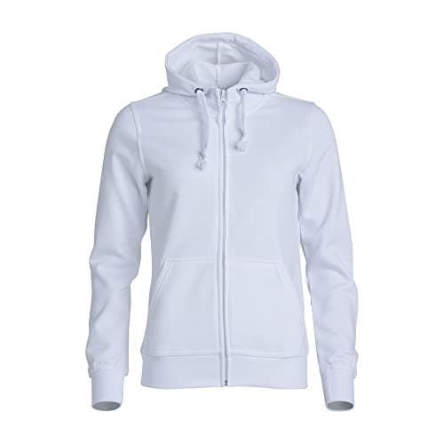 Image of CliQue Womens/Ladies Plain Full Zip Hoodie (L) (White)