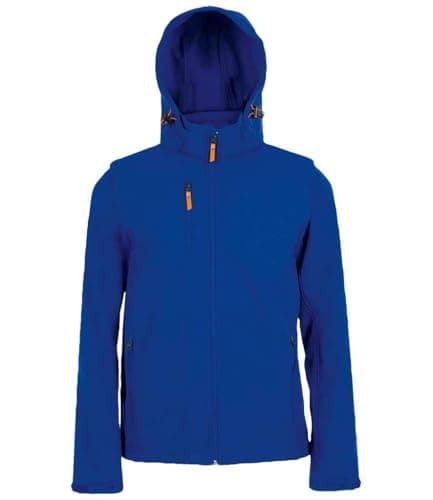 Image of COOZO Unisex Classic Transformer Pro Soft Shell Jacket - Royal - M