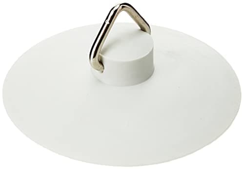 Image of Merriway BH01908 Parking Self-Seating Universal Basin or Bath Plug, 57mm (2.1/4 inch) Diameter-White