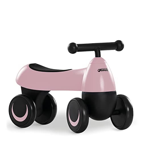 Image of Hauck 1st Ride, Matt Pink - 4 Wheel Ride On for Children, up to 20kg, Safe & Tilt Proof, Childrens Bike, No Pedals