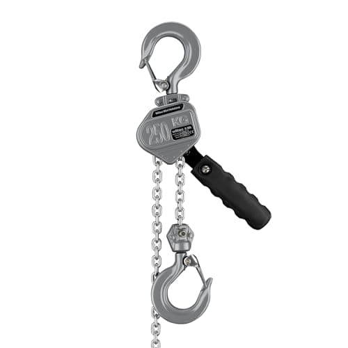Image of Wiltec Lever Chain Hoist 250 kg Lifting Height 1.5 m Equipment for Lifting and Lowering Heavy Loads in Workshops, Warehouses and Construction Sites, Manual Hoist