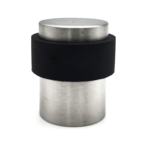 Image of 1 x Door Stop 41mm in Satin Stainless Steel for Floor mounting, fixings Included..