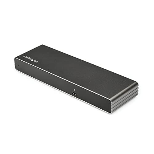 Image of StarTech.com Thunderbolt 3 Dock - Dual 4K 60Hz Monitor TB3 Laptop Docking Station with DisplayPort, HDMI & 1080p VGA - 85W Power Delivery & Charging - 2x USB-A, Ethernet - Mac & Windows (TB3DK2DHVUE)