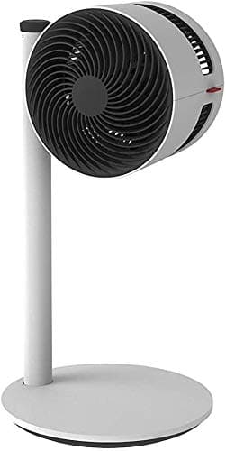 Image of BONECO F120 Air Shower Floor Fan, Powerful Electric Oscillating Cooling Pedestal Fan, Quiet with 270° Rotation, Adjustable 3 Speed Control Air Circulator (Grey/White)