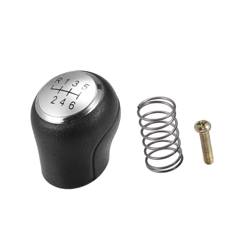 Image of A ABSOPRO 6 Speed Manual Gear Shifter Knob - Car Gearbox Stick Shifter Lever Knob - for VW Transporter T5 & T5.1 Gp 2003-2011 Plastic Black - 1 Set Item Replacement