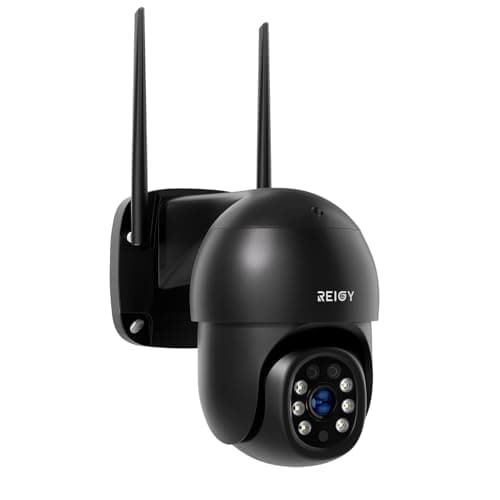 Image of REIGY 8MP WIFI Security Camera Outdoor 360°, 2160P PT CCTV Camera Indoor, Home Surveillance IP Camera Auto Tracking, Motion Detection 2-Way Audio Remote Monitor Waterproof Colorful Night Vision