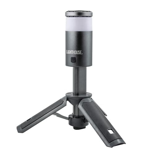 Image of Lighthouse Torches Multifunction Tripod Light - Floodlight, Inspection Lamp, Work Light, Camping Lantern & Torch - 1000 Lumens, Extendable to 1150mm, USB-C Lead Included, Silver
