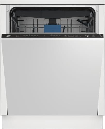 Image of Beko HygieneIntense™ Fully Integrated Standard Dishwasher - Black with Fixed Door Fixing Kit - D Rated