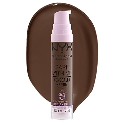 Image of NYX Professional Makeup Concealer Serum, Combats Dark Circles, Acne, Redness and Irritation, 24 Hours of Hydration, Medium Coverage, Bare With Me, Deep, 9.6ml