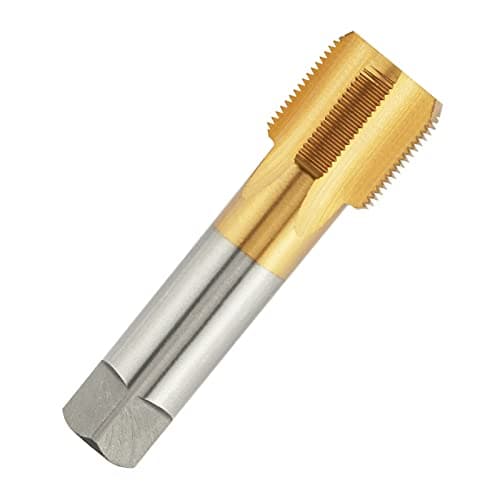 Image of Aceteel Metric M30 X 2.0 HSS Ti-Coated Straight Flute Thread Tap, M30 X 2.0mm Titanium Coated Thread Machine Tap Right Hand