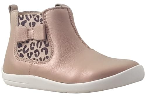 Image of Start-rite Wonderland 0789 Pearl Taupe Girls Boots 6 Child UK