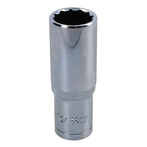 Image of 20mm 1/2in Drive Double Deep Long Reach Metric Socket 12 Point Sided Bi-hex