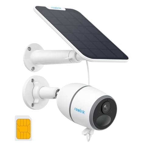 Image of Reolink 4G Wireless Outdoor Sim Camera, 4MP Battery Camera with Solar Panel, Night Vision, Person/Vehicle Detection, 2 Way Audio, Cloud/Alexa/Google Assistant, Go Plus+SP